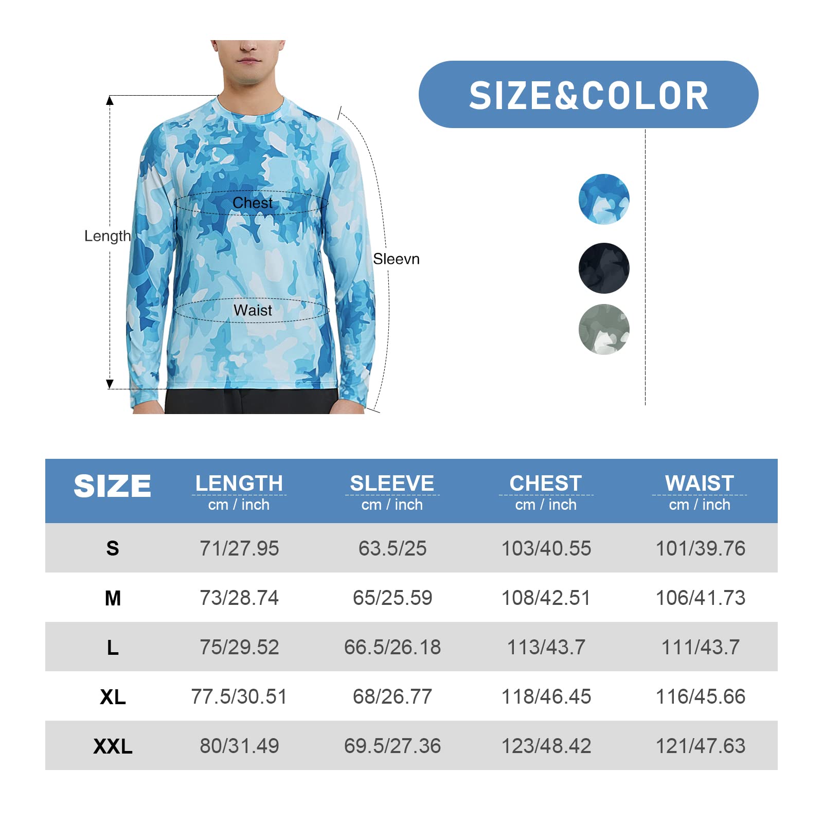 MEETWEE Maglia a Maniche Lunghe per Protezione Solare UPF 50+ Rash Guard da Uomo, Perfetta per Surf, Corsa e Nuoto Asciugatura Rapida e Protezione Solare per Il Top