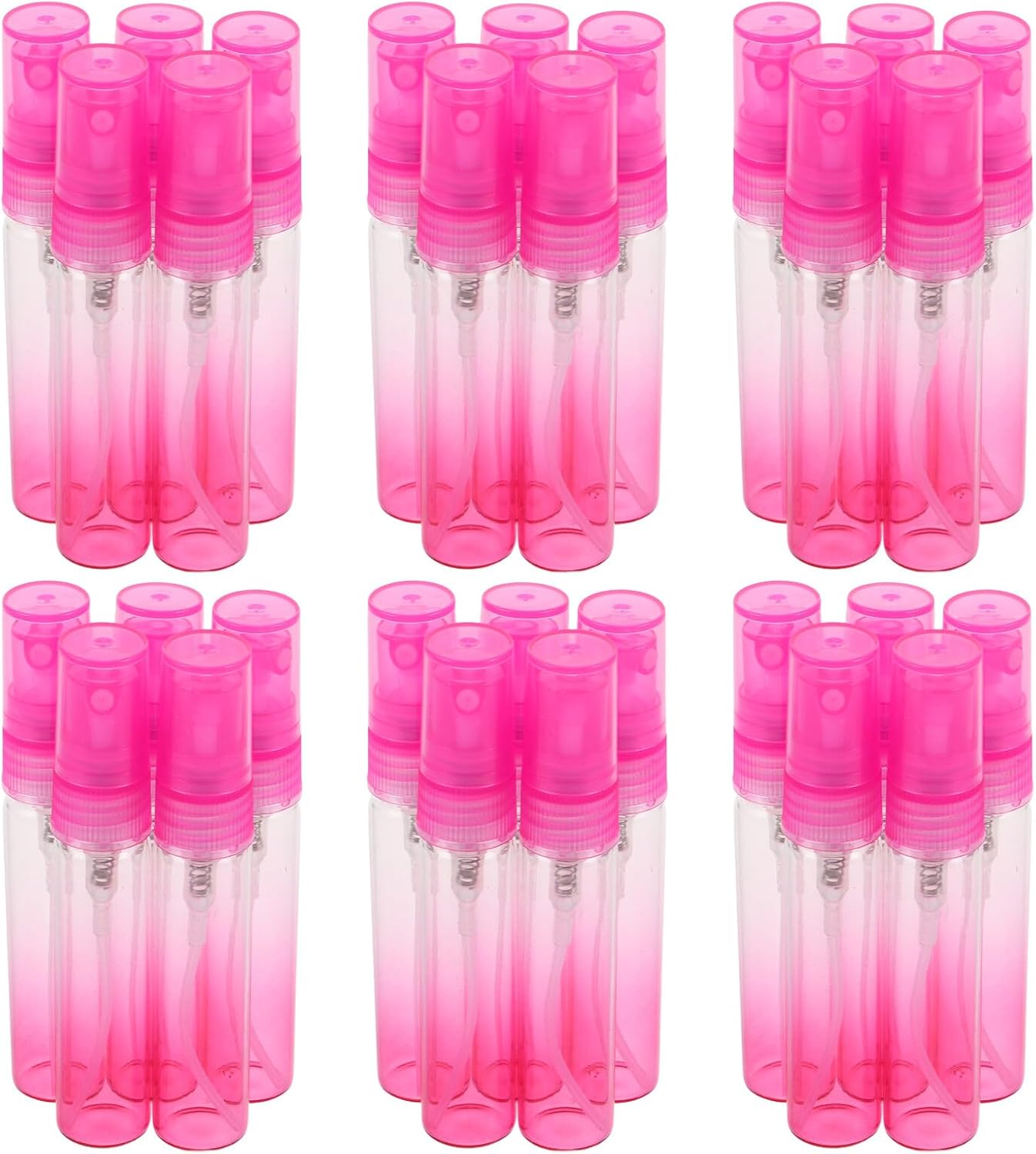 30pcs 5ml Refillable Glass Perfume Sample Bottles Pink Gradient Spray Atomizers Portable Travel Fragrance Vials for Women