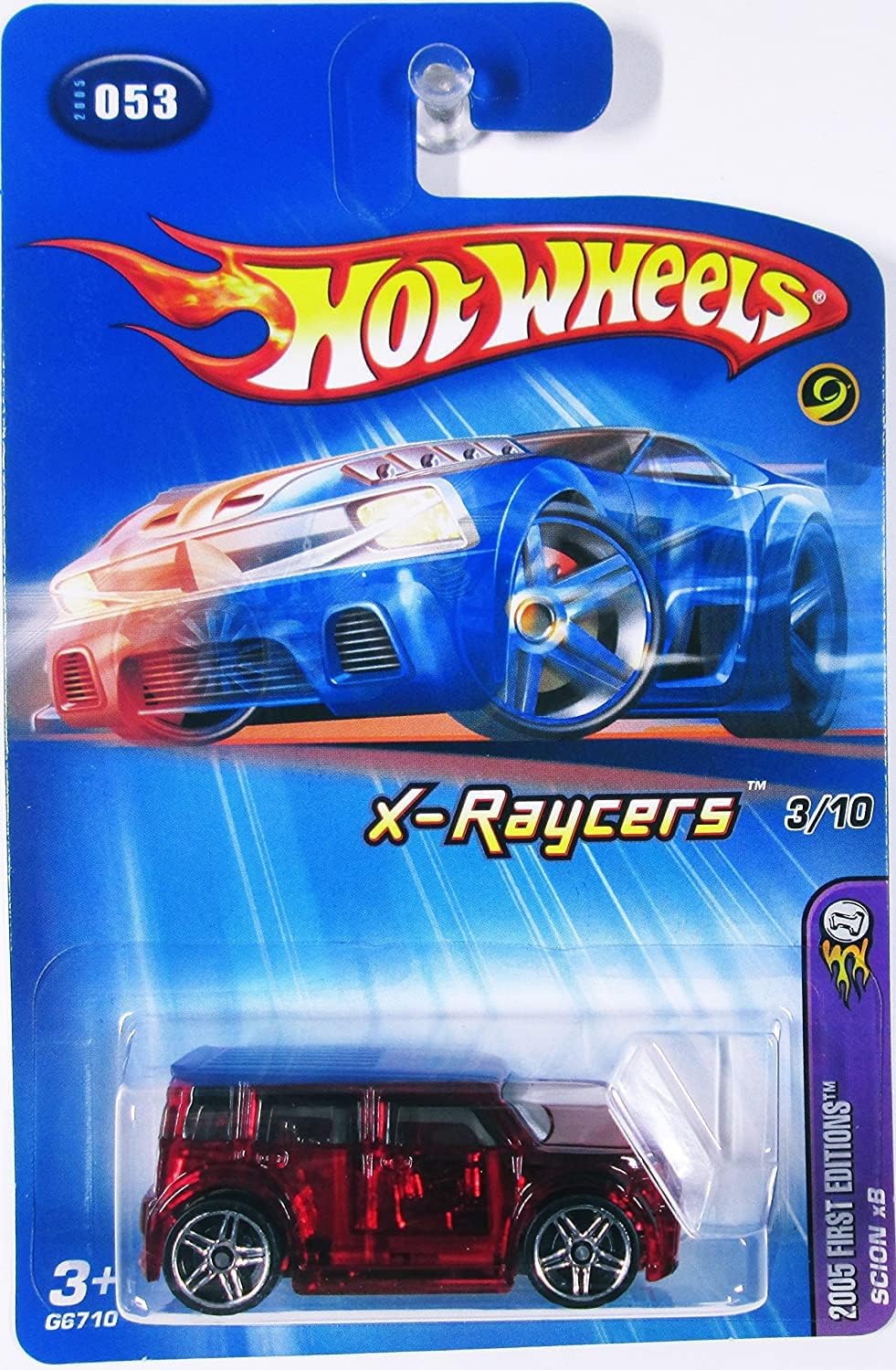 Hot Wheels 2005 First Editions 1:64 Scale X-Raycers Clear Red Scion XB Die Cast Car #053