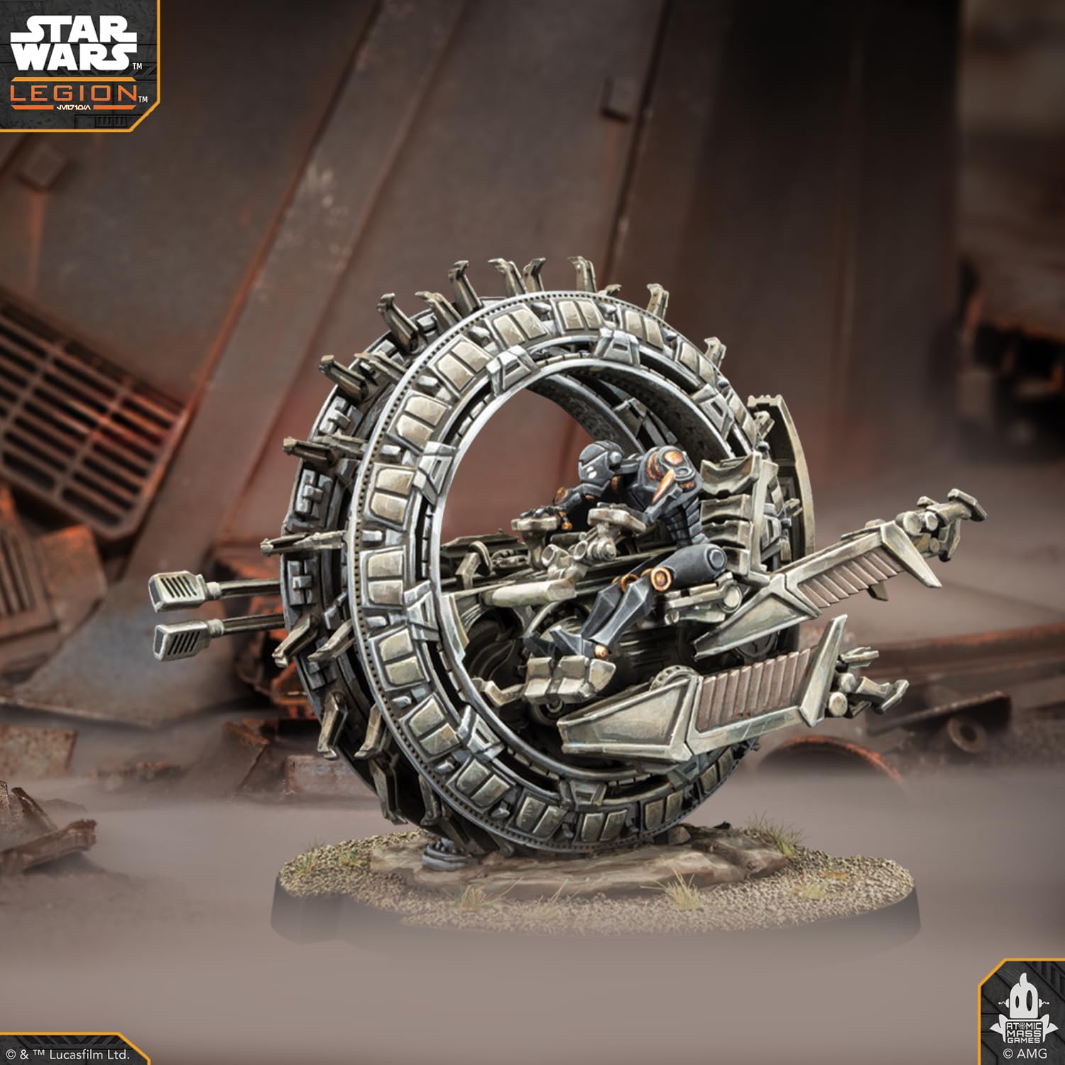 Asmodee, Star Wars: Legion – TSMEU-6 Personal Wheel Bikes (ruota), versione DE, espansione per tablet per 2 giocatori dai 14 anni in su, con tempo di riproduzione di 120-180 minuti, multilingue