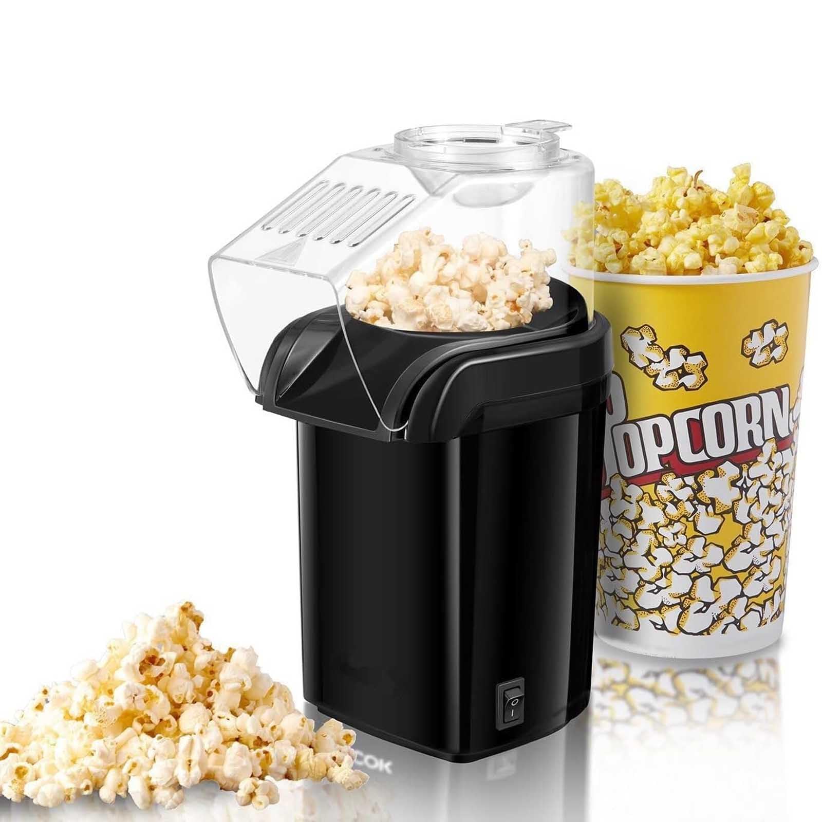 Macchina per Popcorn elettrica ad Aria Calda da 1200 W, Macchina per Popcorn ad Aria Calda, Senza Bisogno di Olio, spuntino Sano e Delizioso per Bambini, Adulti, Macchina per Popcorn