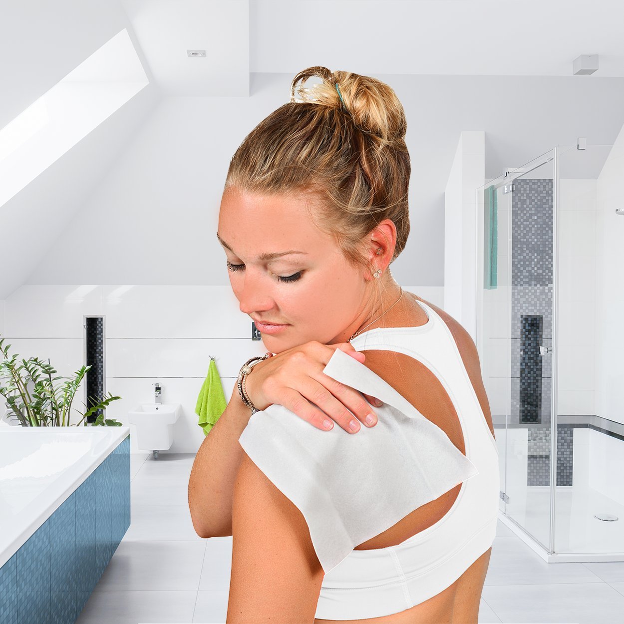 Care Touch Body Wet Wipes with Cleansing & Deodorizing Solution - Shower Wipes for Adults - Great for Gym, Camping, Travel and Bathing (80 Wipes Total) : Health & Household