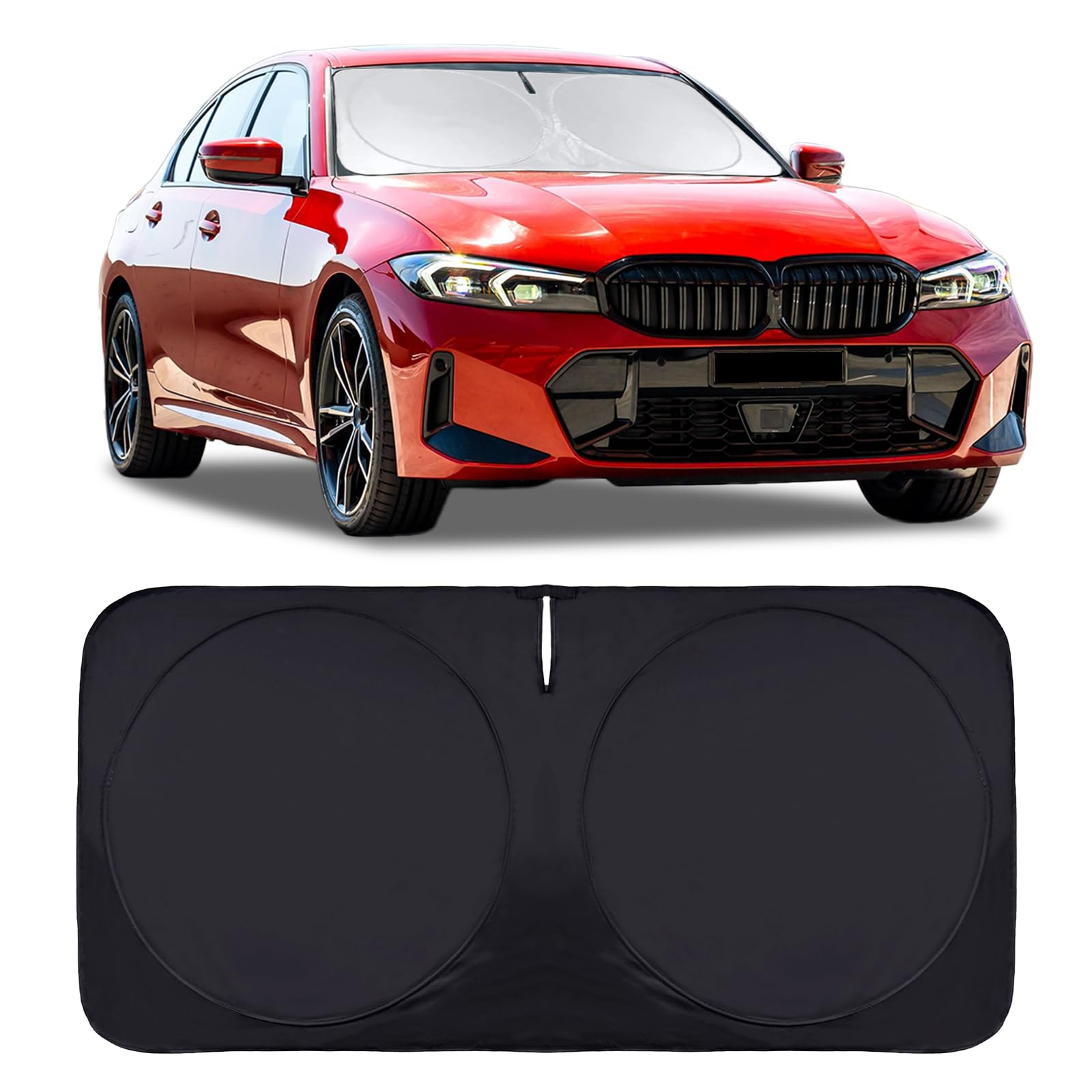 INSAUTO for 2019-2023 2024 2025 BMW 3 Series Car Windshield Sun Shade Sunshade for 2022-2025 B&W 3 Series 330i M340i Sun Protector Front Window