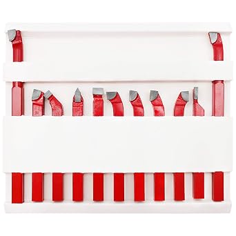 11 Pc 5/16 Carbide Tip Tipped Cutter Tool Bit Cutting Set for Metal