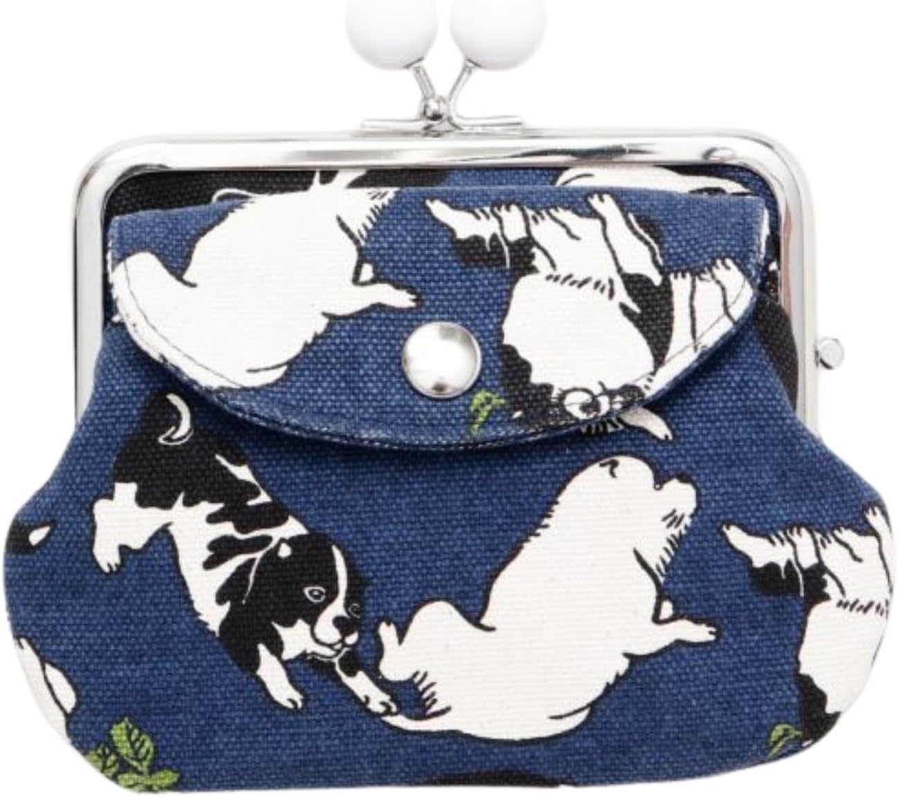 [倭物や Kaya] Charming Animal Gamaguchi - Purse with Clasp/Japanese Parent and Child Purse Partition Classical Coin Case 7JMP1102 Barachoukushi