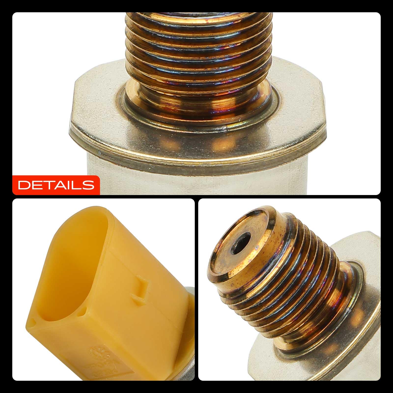 Frankberg Capteur de pression différentielle pression d'échappement | 03L906051; Compatible avec: Altea XL 5P5 5P8, Polo 6C1 6R1, R.o.o.m.s.t.e.r 5J7, A1 Sportback 8XA 8XF, CC 358