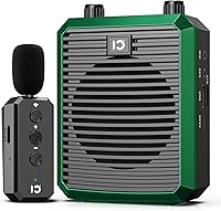 Vista 9 de SHIDU Amplificador de voz de 18 W con micrófono inalámbrico Lavalier, altavoz portátil con micrófono inalámbrico de 2.4 G, sistema PA personal Negro