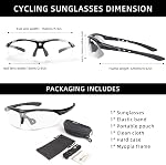 ROCKBROS Lunettes de soleil photochromiques pour hommes, course, pêche, vélo, lunettes de protection UV