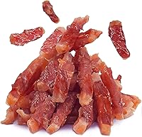 Vista 8 de MON2SUN Golosinas para perros sin pellejo de cuero, golosinas de batata envueltas en pato, sin gluten ni granos, golosinas para cachorros y perros