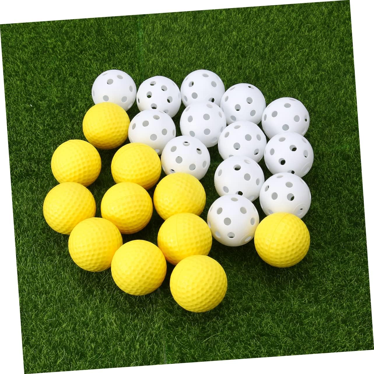 20pcs Perforated Golf Training Balls Lightweight Practice Balls for Golf Tennis and Sports Training