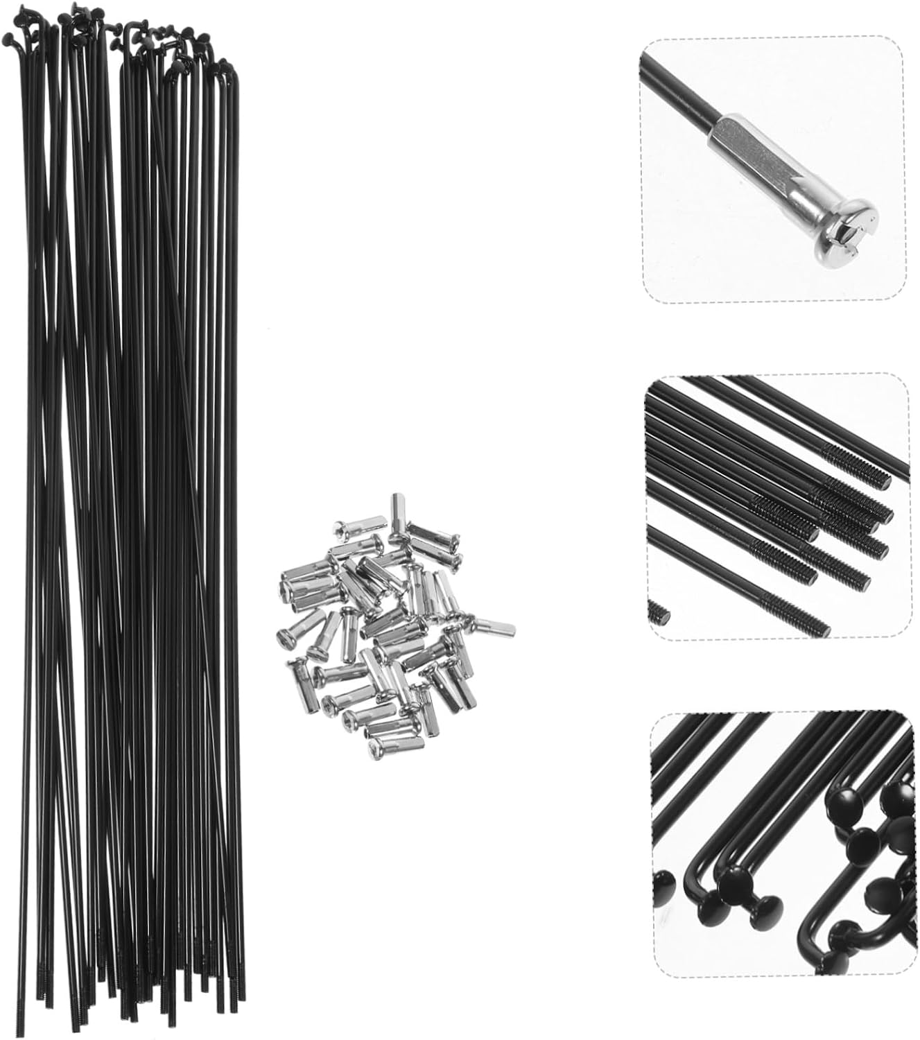 36sets Bike Accessories of Steel Spokes and Nipples for Bike Wheel Replacement
