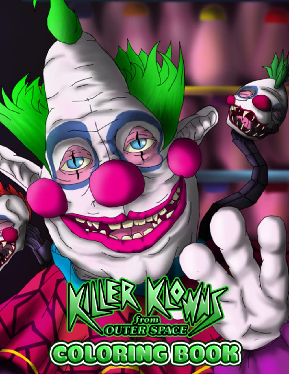 Killer Klowns Coloring Page - Clown Parade