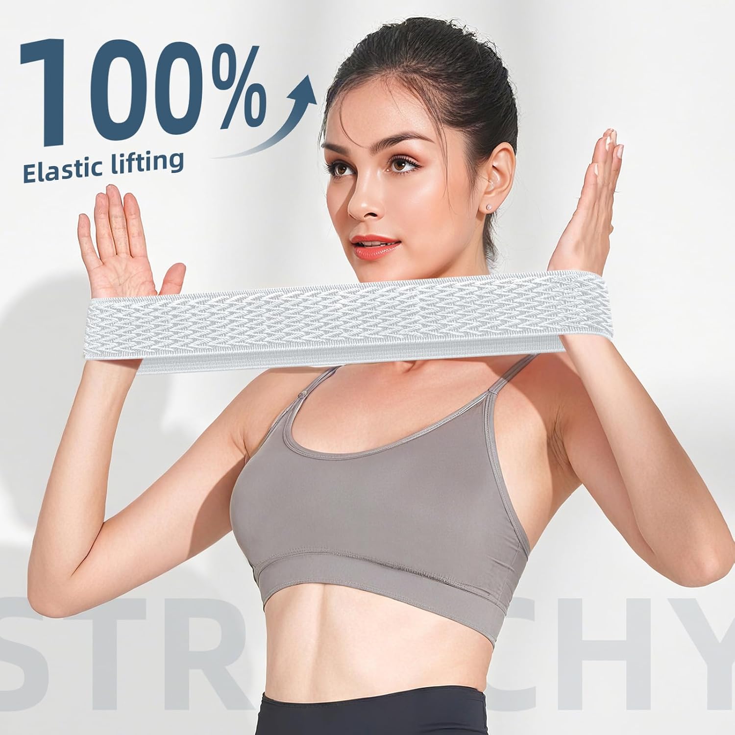 GEAK 5 Pack Stretchy Bands Compatible with Samsung Galaxy Watch 7 6 5 4 FE Band 40mm 44mm 45mm-Watch 6 4 Classic 4 42mm 46mm 43mm 47mm-Active 2, 20mm Adjustable Elastic Nylon Sport Strap Women Men - Image 9