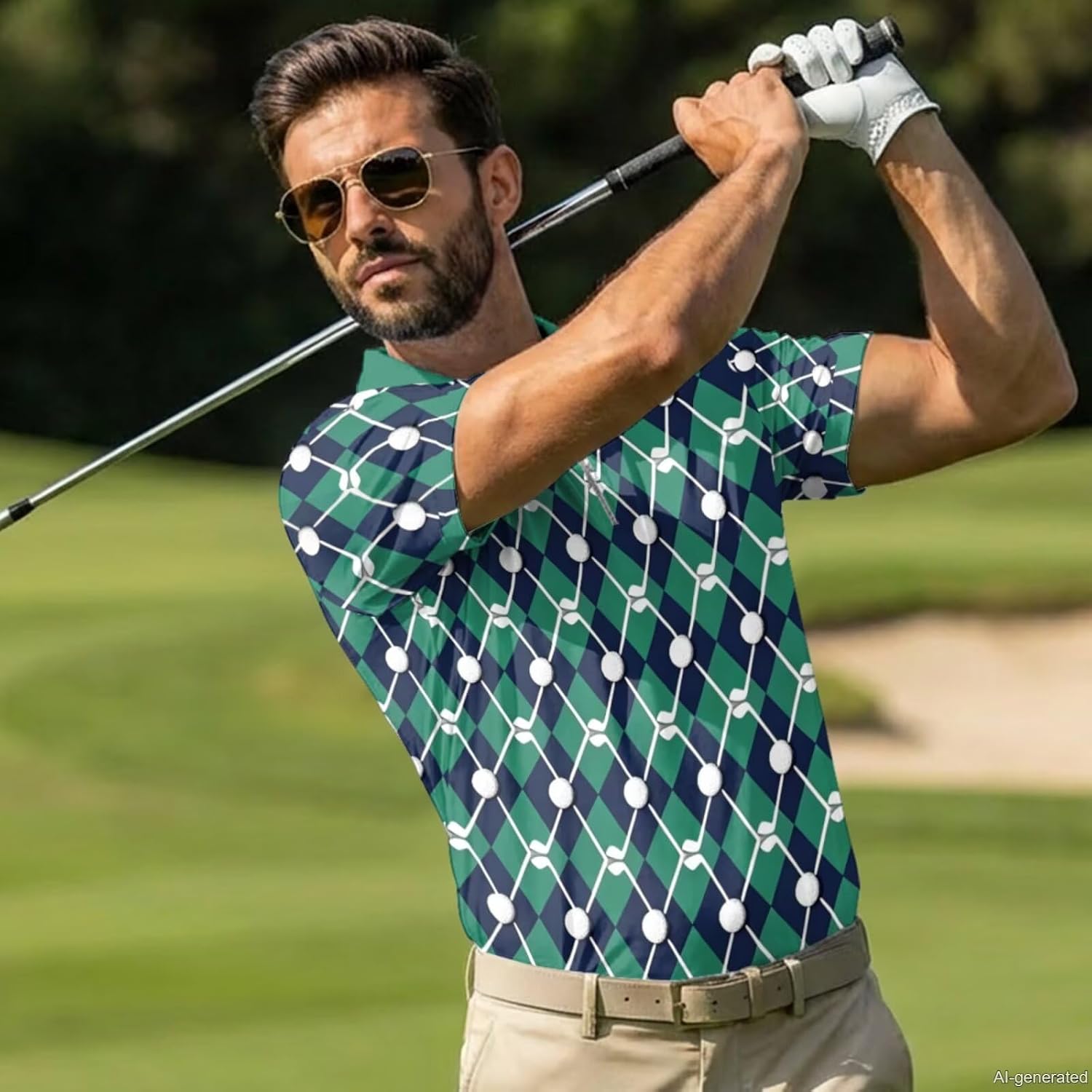 Rnyleeg Funny Mens and Womens Matching Golf Shirts, Lightweight Stretchy Performance Tees for On-Course Coordination