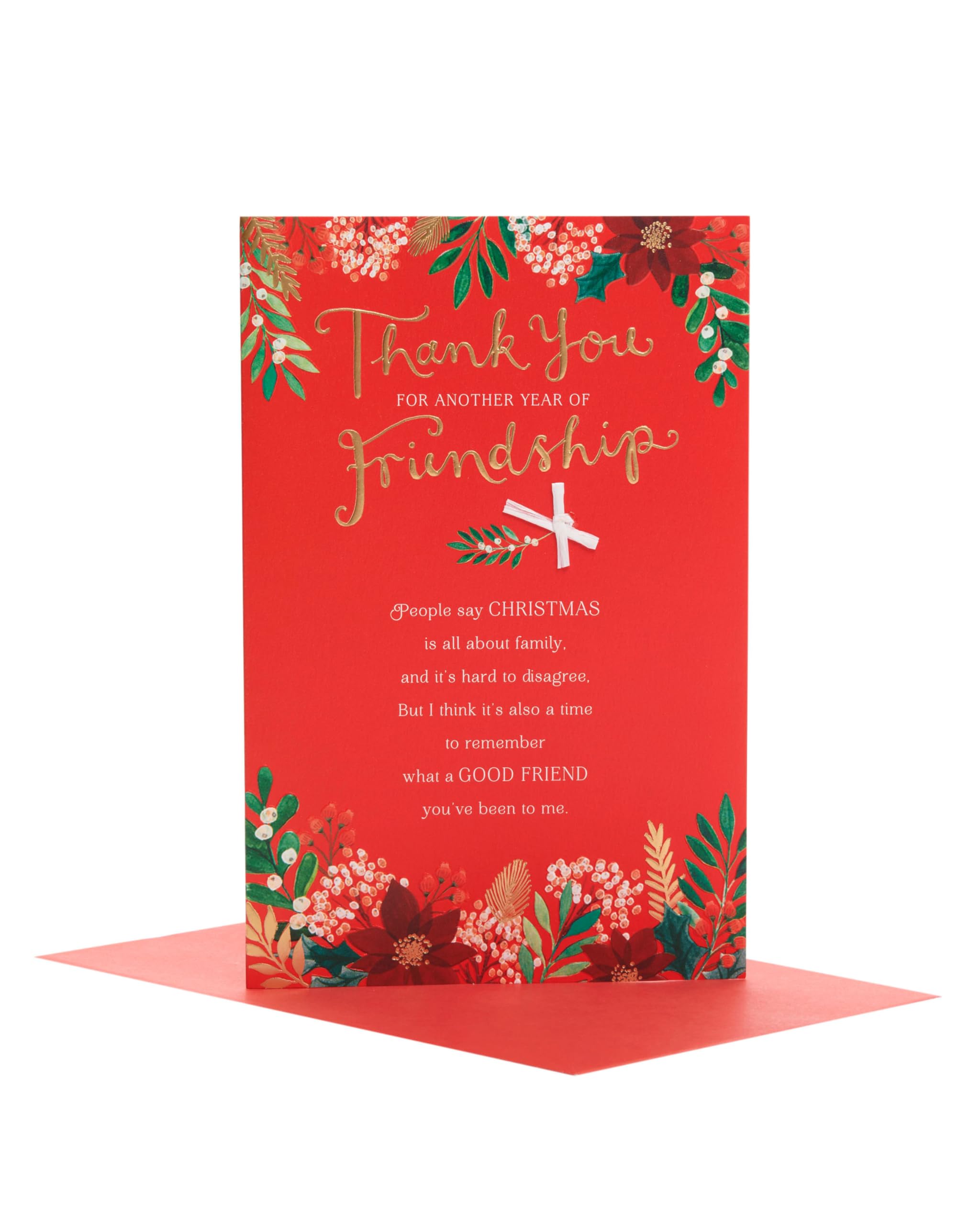 UK Greetings Christmas Card for Friend - Heartfelt Design