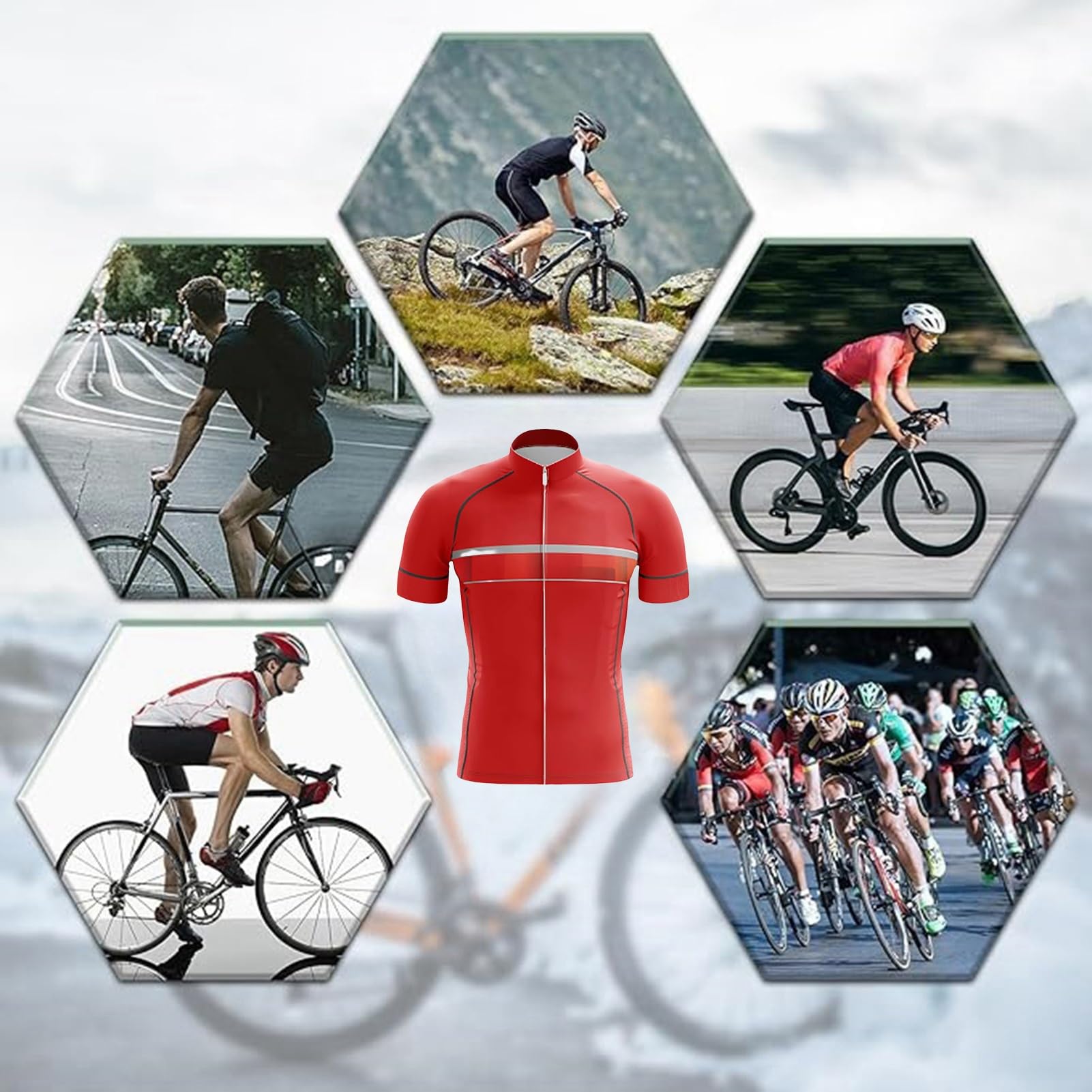 Odzież rowerowa zestaw z krótkim rękawem kombinezon kolarski męski letni strój rowerowy MTB spodenki żelowe 9D, oddychające i pochłaniające pot, szybkoschnące
