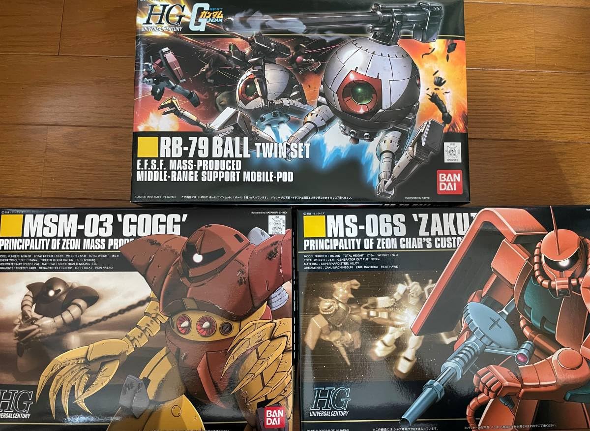Amazon | HG HGUC 1/144 シャア専用ザク ゴッグ ボール ツインセット