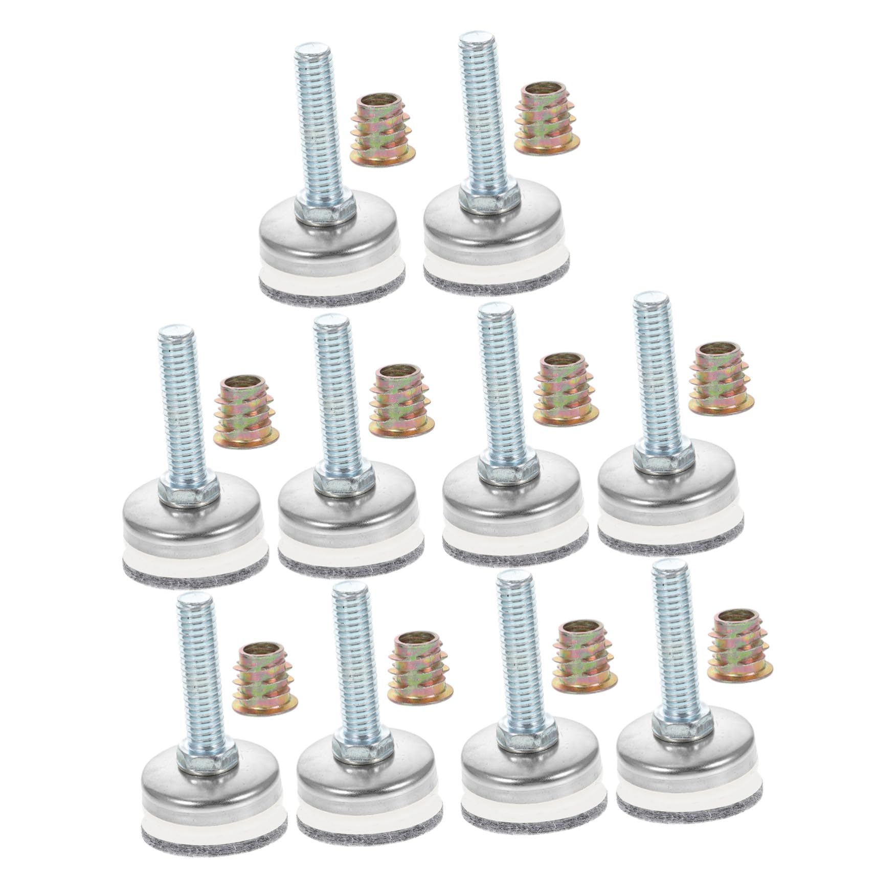 Vis de réglage meuble lot de 10 patins robustesse longue durée pour armoire et table