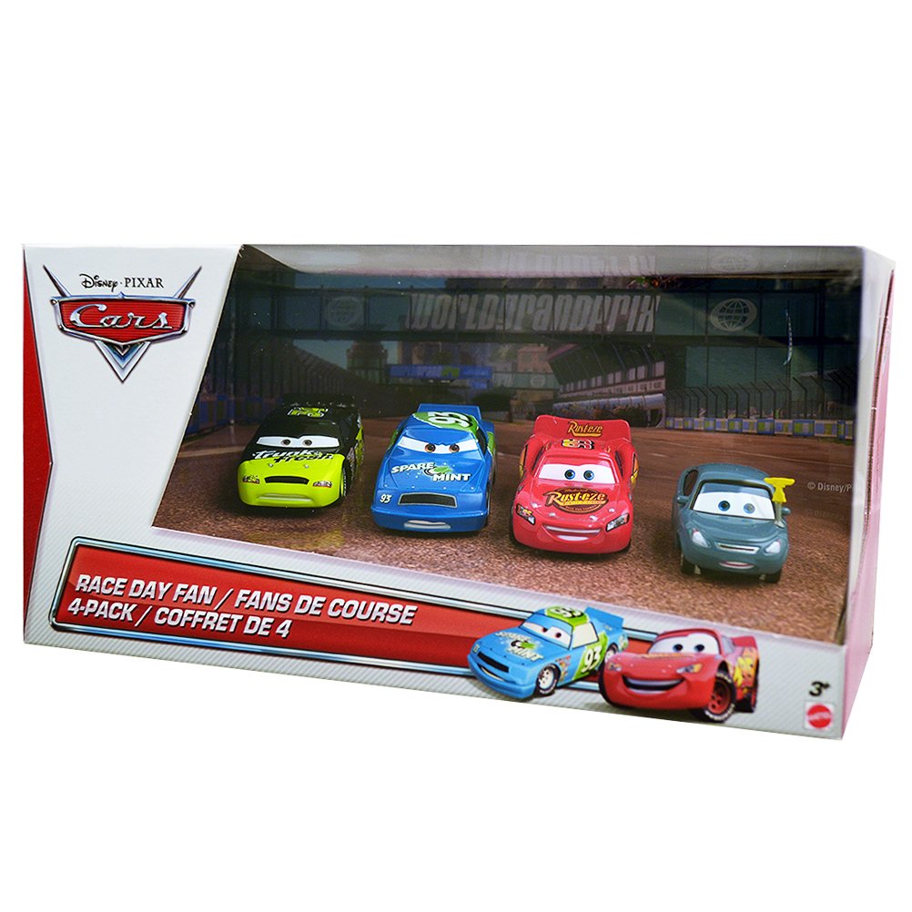 Amazon.com: 2013 Disney Pixar Cars Race Day Fan 4-Car Gift Pack w
