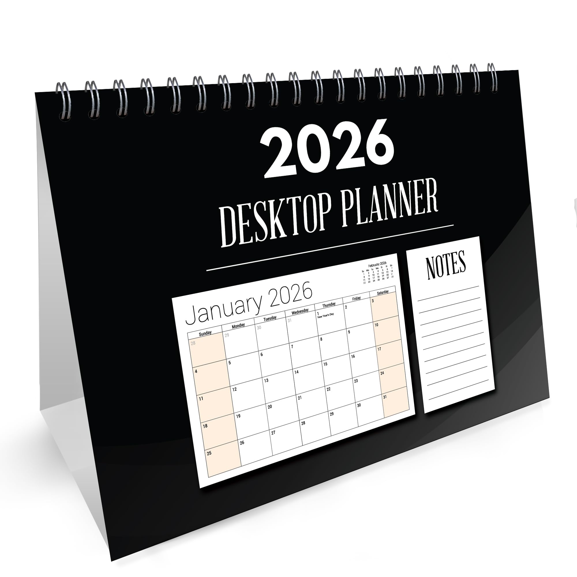 Red Ocean 2026 Month To View Stand Up Desk Calendar Office Table Quality Planner Academic Calender