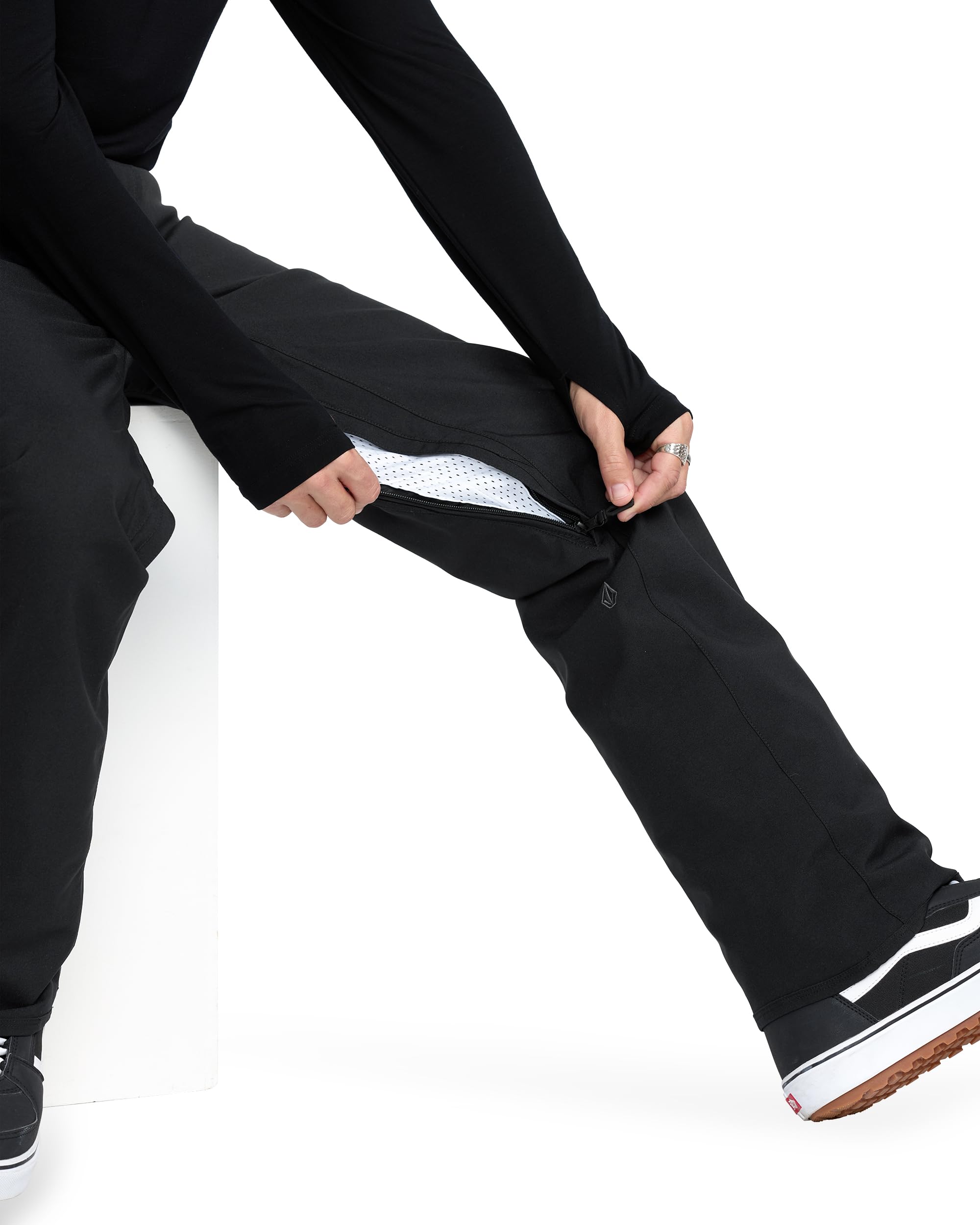 Volcom Herren Freakin Chino Snowboard Skihose - 15k wasserdichte Stretch-Shell, Zip Tech, belüftet
