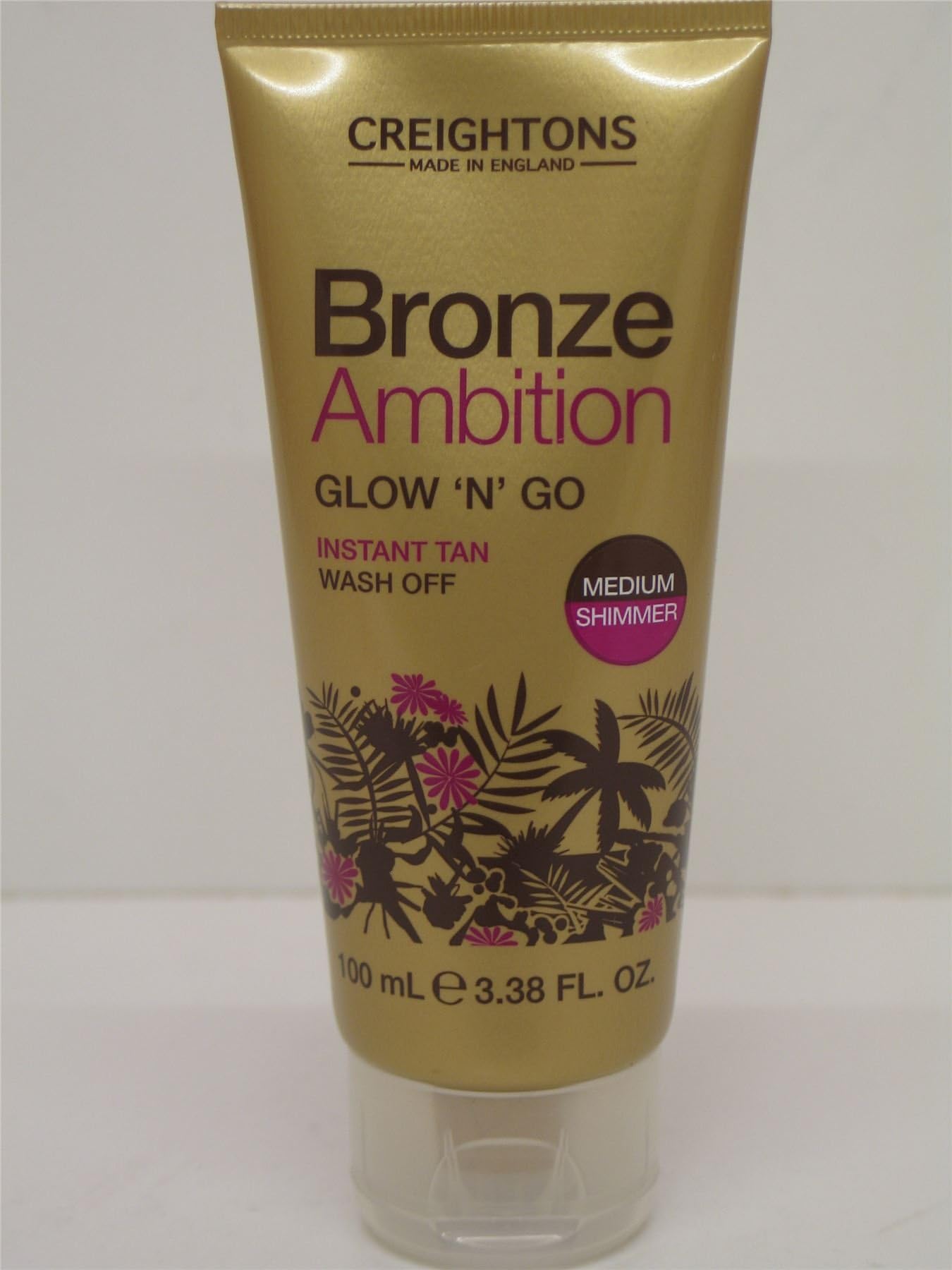 3 X BRONZE AMBITION GLOW'N'GO INSTANT TAN MEDIUM SHIMMER WASH OFF 3X100ml by Bronze Ambition