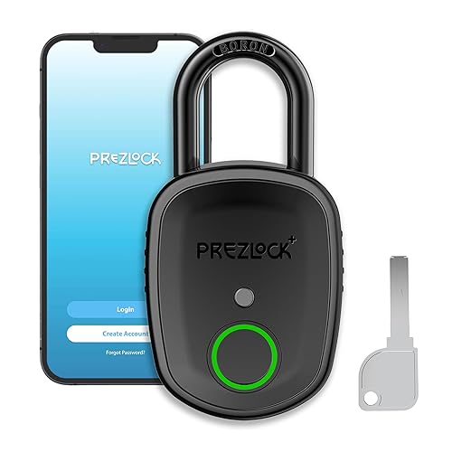 Smart Fingerprint Padlock with Key, Biometric Padlock with APP, Suitable