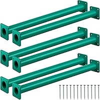 Vista 1 de Dunzy Paquete de 6 barras de mono de 15 pulgadas, juego de escaleras, juego de barras de mono, accesorios para patio de recreo, escaleras, asas