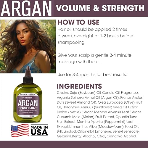 Miniatura 7 de Hair Chemist Aceite para el cabello 99% de volumen natural y fuerza - Aceite de argán 7.1 onzas