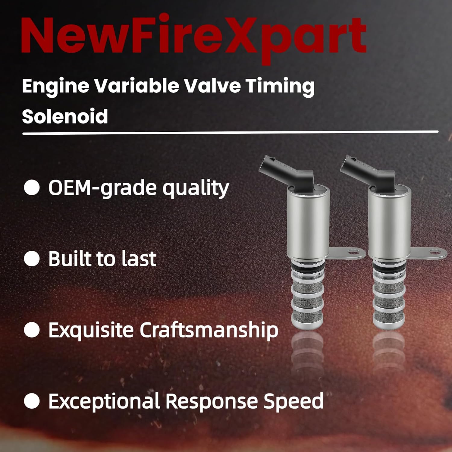 VVT Solenoid Set - Intake & Exhaust, Replaces OE 12671373 916-520, Fixes 1.4L 1.5L Turbo Timing Issues, Compatible with Cruze, Malibu, Equinox, Encore,Spark,Trax,Volt,Terrain