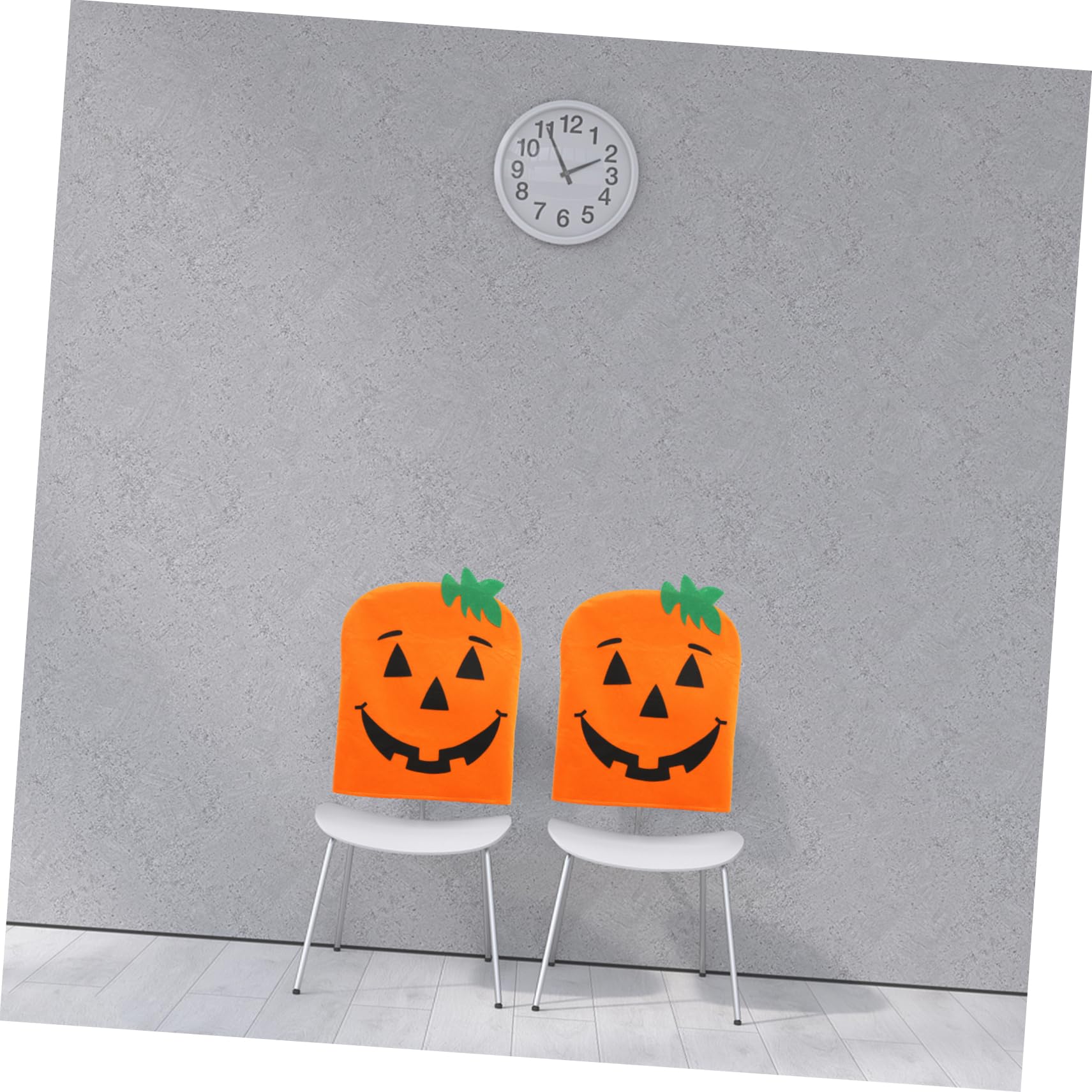 IMIKEYA 8 STK Halloween Kürbis Bezug Hintere Abdeckungen Halloween-kürbis-schonbezug Halloween-versorgung Halloween-möbeldekor Halloween-Dekoration Esszimmerstuhlbezug Vlies