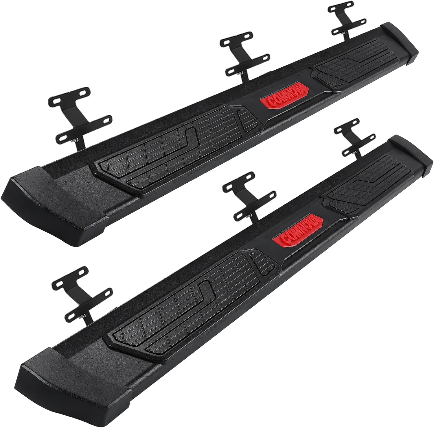 COMNOVA 6 Inch Running Boards Compatible with 2015-2026 Ford F150 Superduty Crew Cab(4 Full Size Doors), Carbon Steel Black Truck Side Step, Nerf Bars Steps for F150 Superduty Crew Cab.