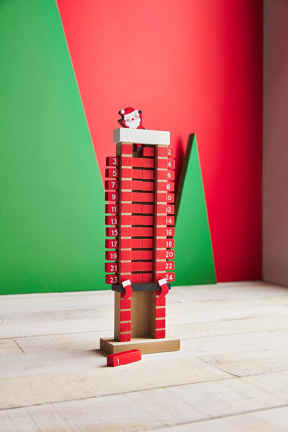Mud Pie Kid's Santa Chimney Advent Calendar