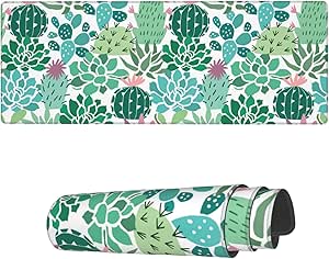 Famame Laptop Mouse Pad Cute Penguin Blue Ploka Dot Desk Mat With Stitched Edges 31