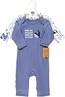 Vista 2 de Touched by Nature baby-boys Organic Cotton Coveralls