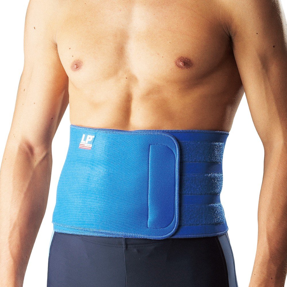 LP Support711A Two Sides Nylon Waist Trimmer, Tan, Blue