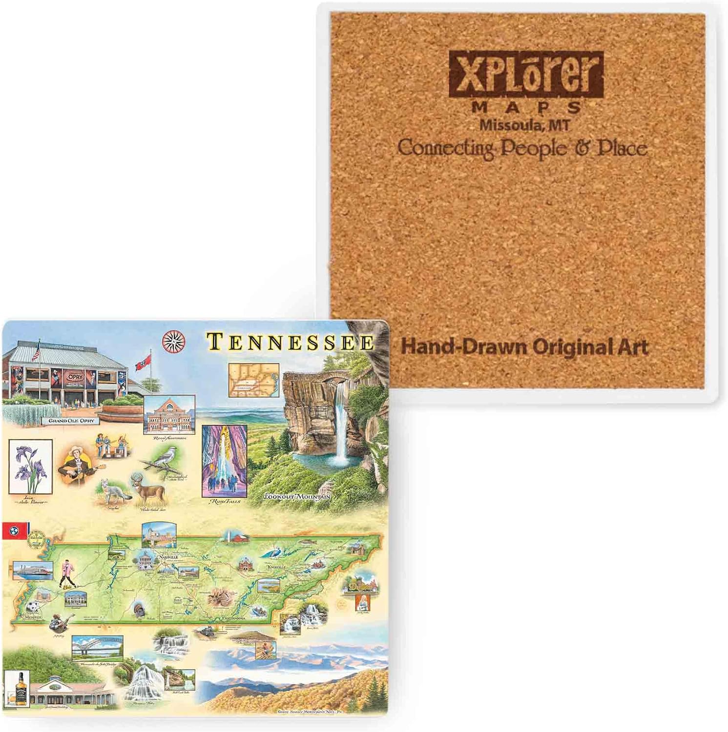 Oregon State Ceramic Coasters Set of 4