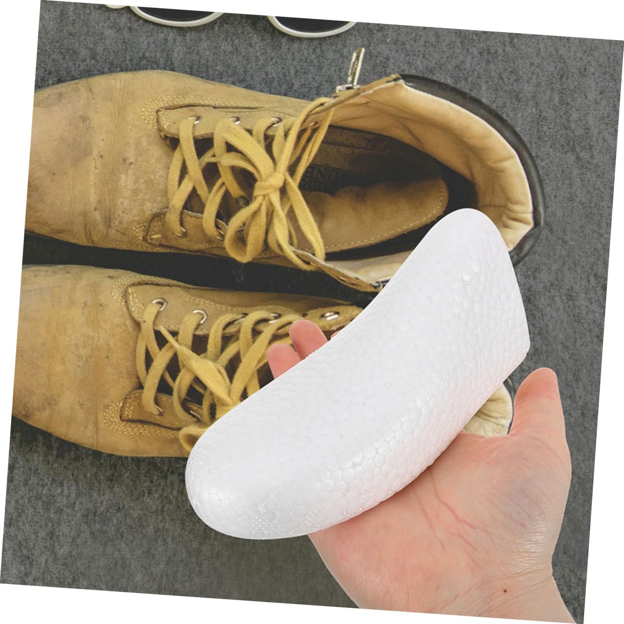 Hormas de Espuma Desechables para Zapatos, 10 Pares, Talla 42-45 | Color Blanco, Uso Único y Fácil Almacenamiento, para Botas y Calzado del Hogar
