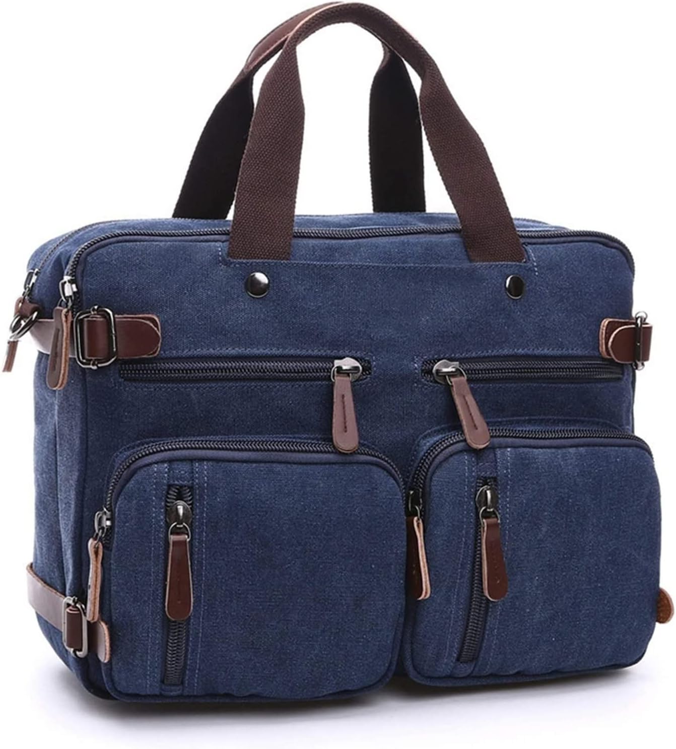 Canvas Messenger Backpack Convertible Bag Laptop Crossbody Shoulder bag