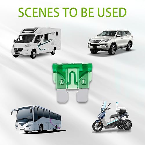 Miniatura 8 de BOJACK 50 fusibles automotrices estándar 5A (ATOAPRATS) fusibles de coche de 5 amperios 32 V (1224 V) fusible de hoja para coche camión