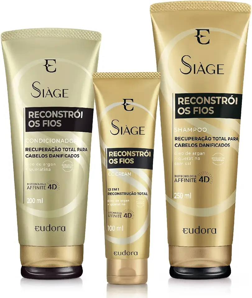 Eudora Kit Tratamento Capilar Siàge Reconstrói os Fios (3 itens)
