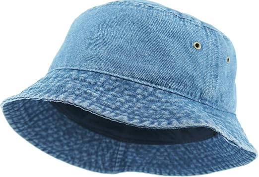 Washed Cotton Bucket Hat Summer Outdoor 