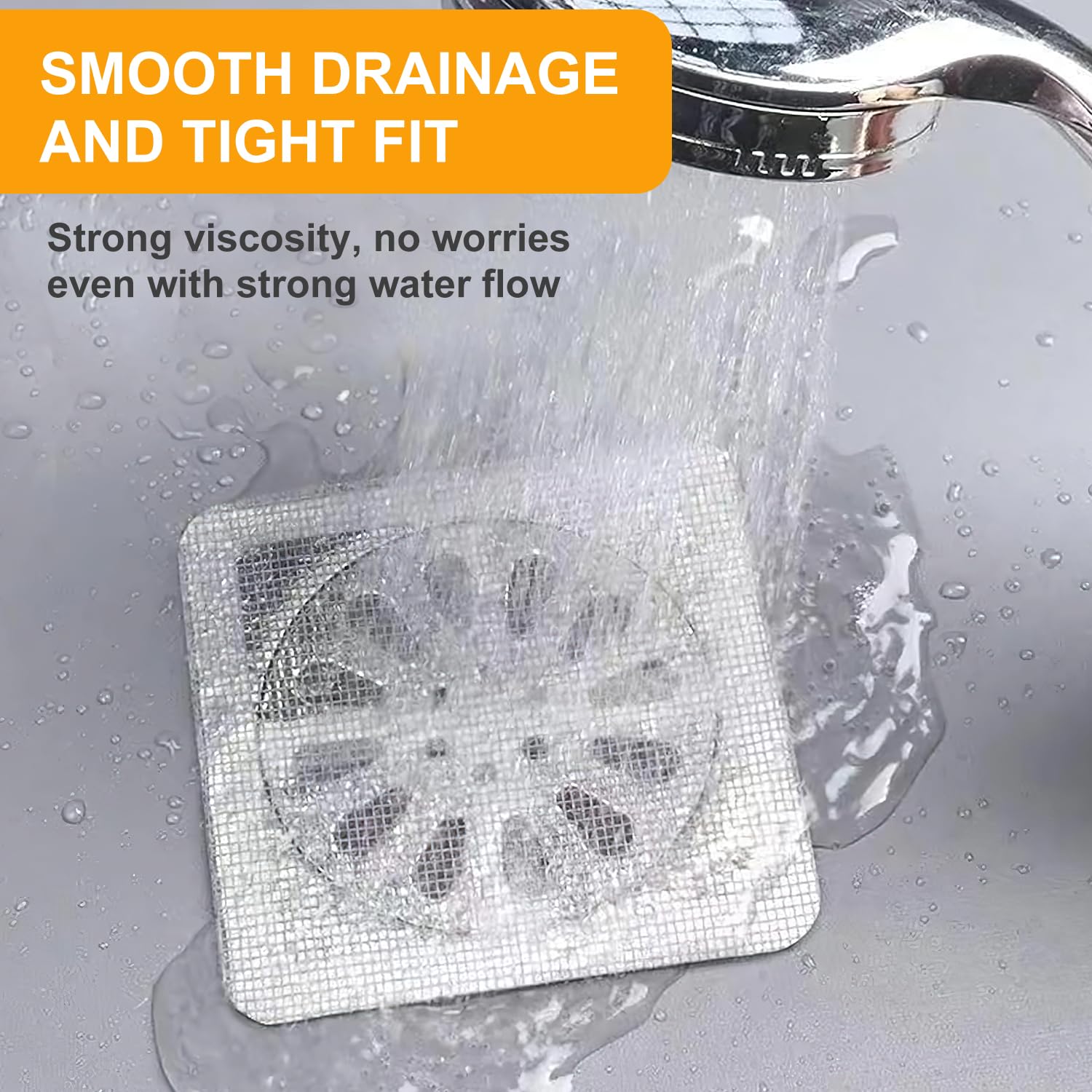 100 Filtri Usa E Getta Per Scarico Doccia - Rete 0.4mm | Adesivi E Monouso | Bloccano Capelli E Residui - Foto 5