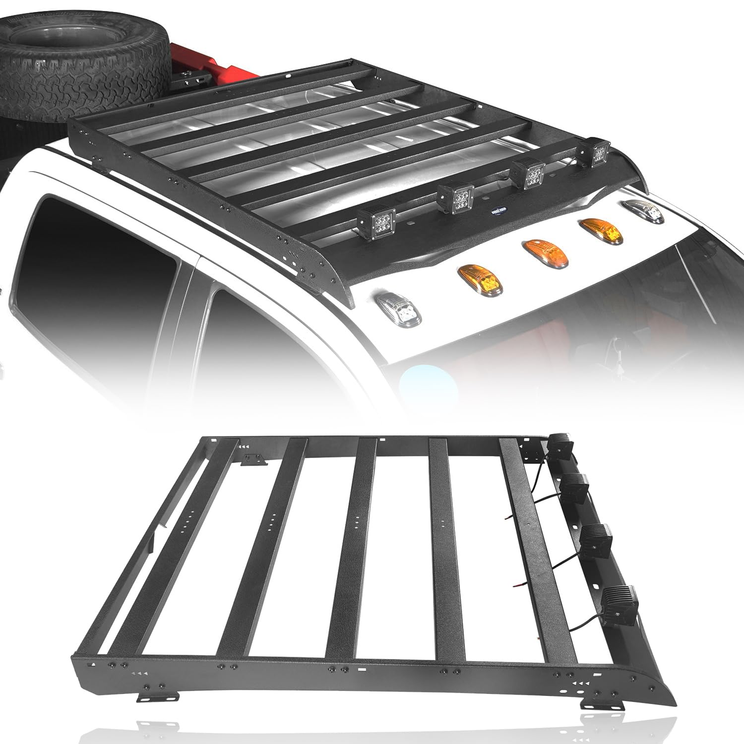 Amazon.com: Hooke Road 14-21 Tundra Crewmax Roof Rack Steel
