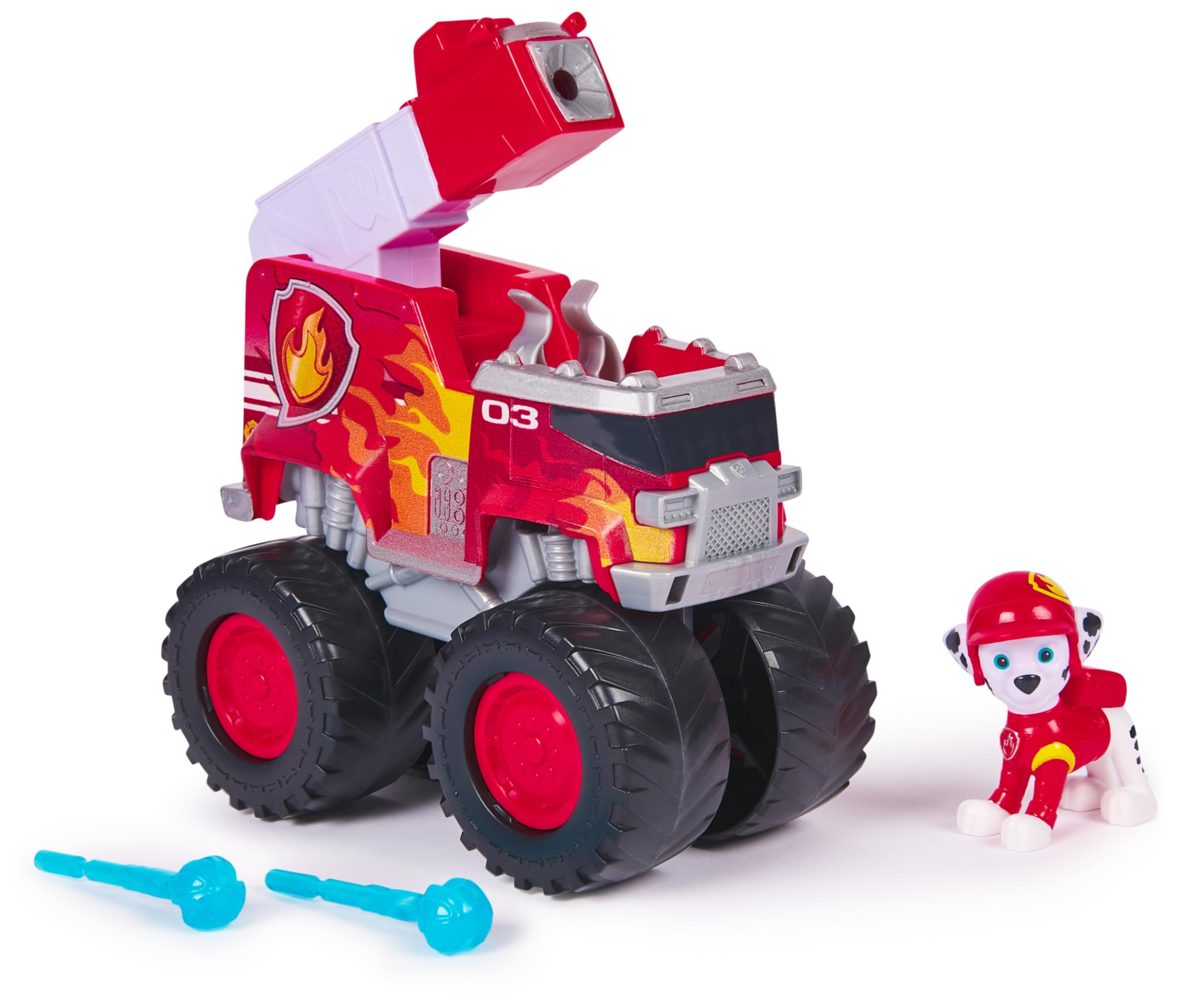 Paw Patrol: Rescue Wheels Marshall’s Fire Engine, Toy Fire Engine with  Projectile Launcher and Collectible Action Figure, Kids’ Toys for Boys  Girls