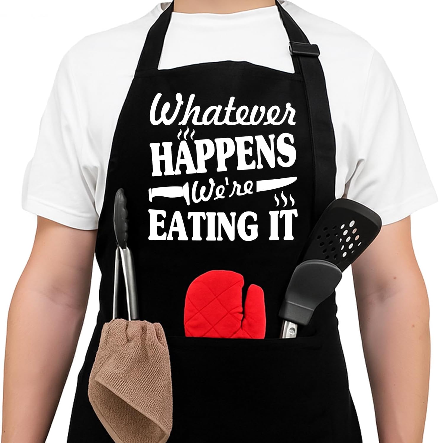 NewEleven Fathers Day Gift For Men, Dad, Husband, Him - Aprons For Men With Pockets - Mothers Day Gifts for Moms