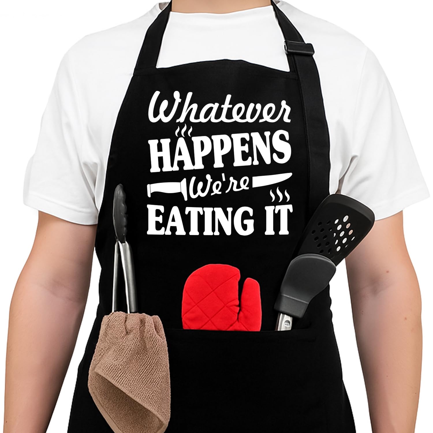 NewEleven Fathers Day Gift For Men, Dad, Husband, Him - Aprons For Men With Pockets