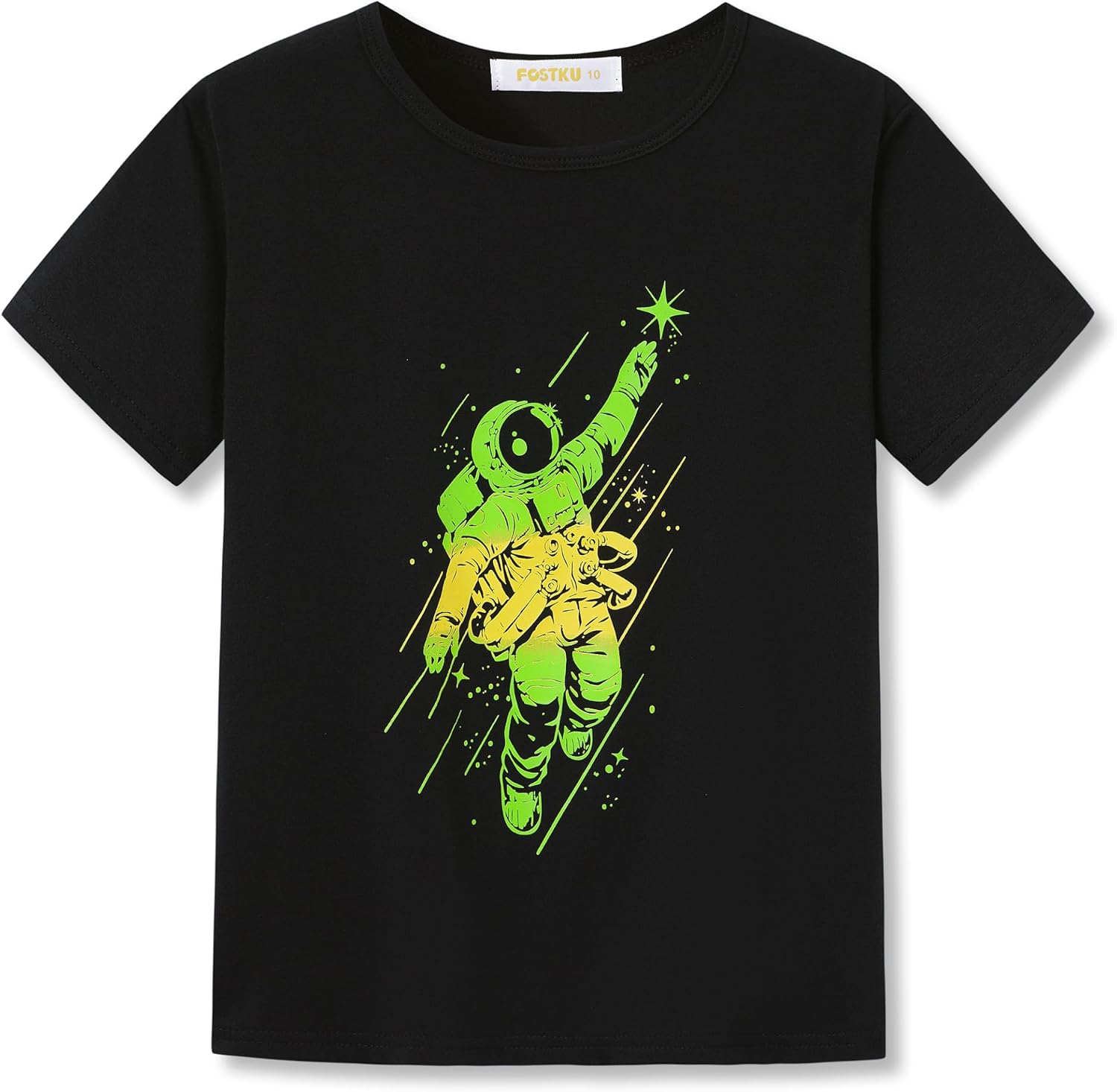 Boys Graphic T Shirts - Short Sleeve Crewneck Tee with Vibrant Graphic Print, Soft Summer Tops Size 6-18