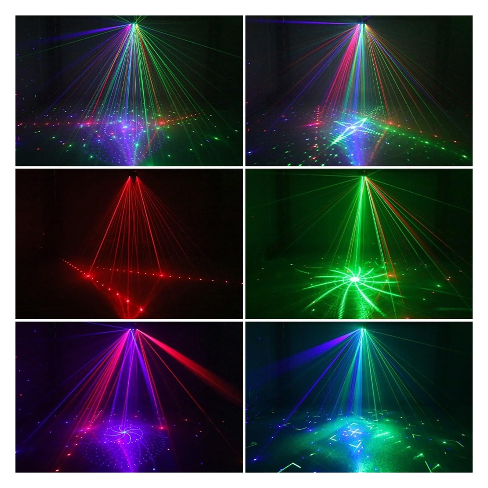 21 otworów RGB Party DJ Disco wiązki wzory projektor światła scenicznego UV LED dźwięk stroboskopu Holiday lampa ślubna Na imprezy i do klubów