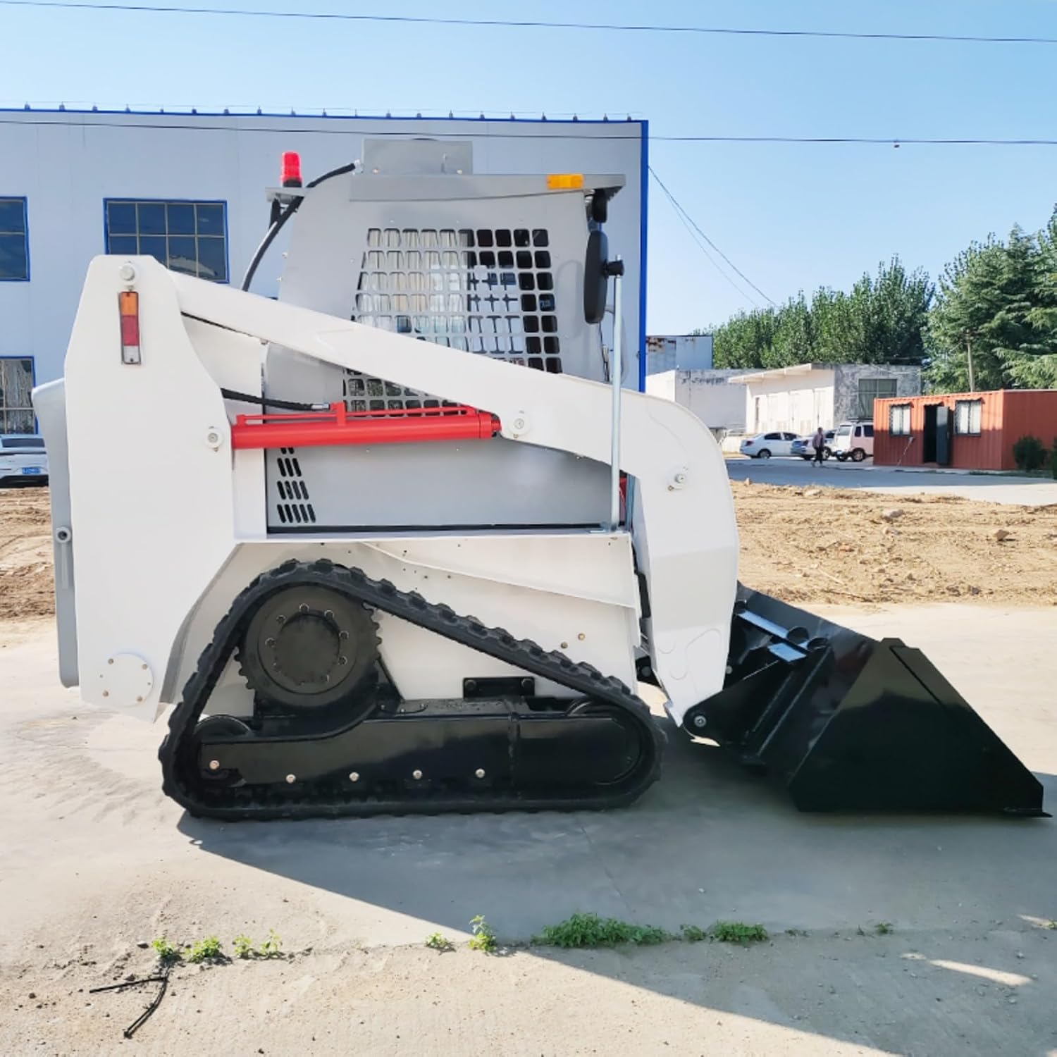 Reinforced Track Skid Steer Loader with Operator Cab Multipurpose Workhorse for Construction Applications Material Transport and Job Site Management with Reliable Traction